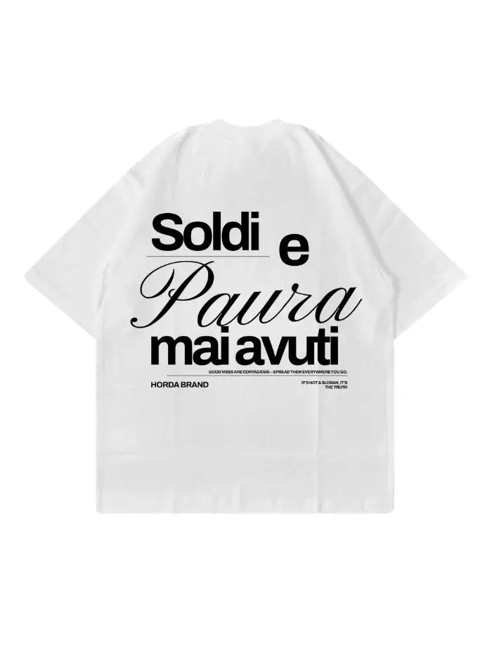 T-Shirt Boxy Fit Oversize 100% Cotone Made in Italy Never Had Horda Brand