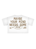 T-Shirt Donna Rest Boxy Fit Cropped 100% Cotone Made in Italy Horda Brand