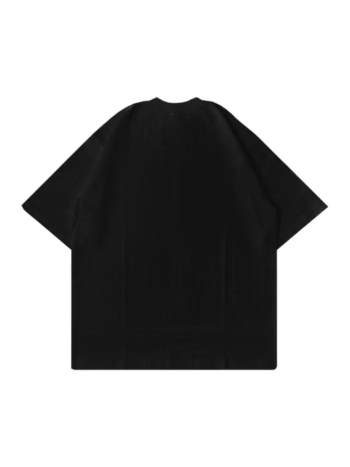 T-Shirt Nera Boxy Fit 200g Made in Italy - Horda Brand Horda