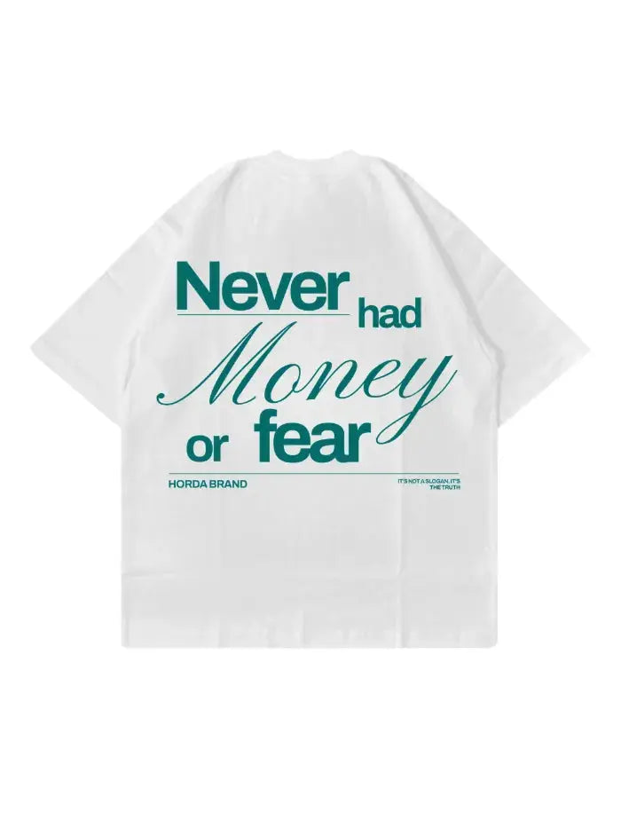 T-Shirt No Money Boxy Fit Oversize 100% Cotone Made in Italy Horda Brand