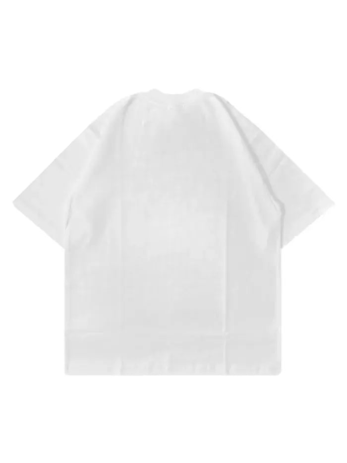 T-Shirt Raw Bianca 200gr Oversize Cotone Made in Italy Horda Brand