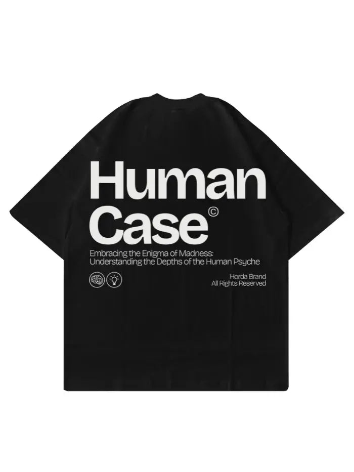T-Shirt oversize cotone Boxy Fit Made in Italy Human Case Horda Brand