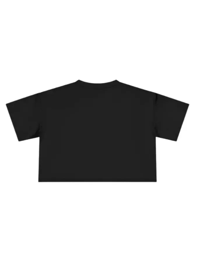 T-Shirt Donna Cropped Fit Nera Scotch | 100% Cotone Horda Brand Streetwear