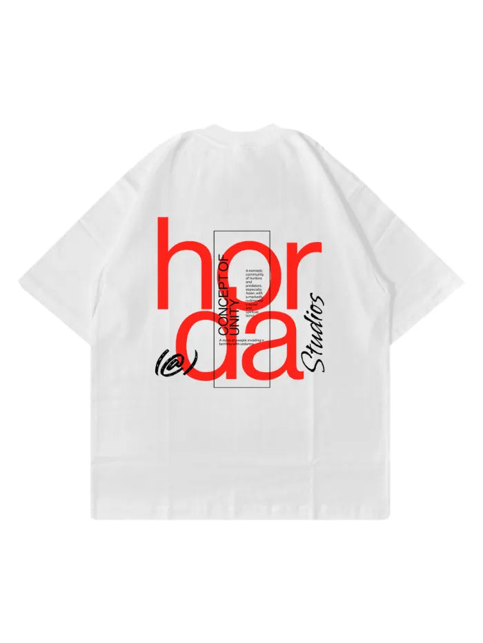 T-Shirt Horda Oversize 200g Made in Italy - Boxy Fit Cotone Heavyweight