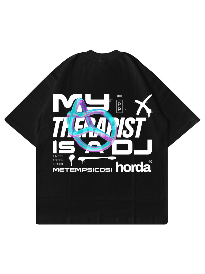 T-Shirt Nera - My Dj | Horda x Metempsicosi Horda Brand Streetwear