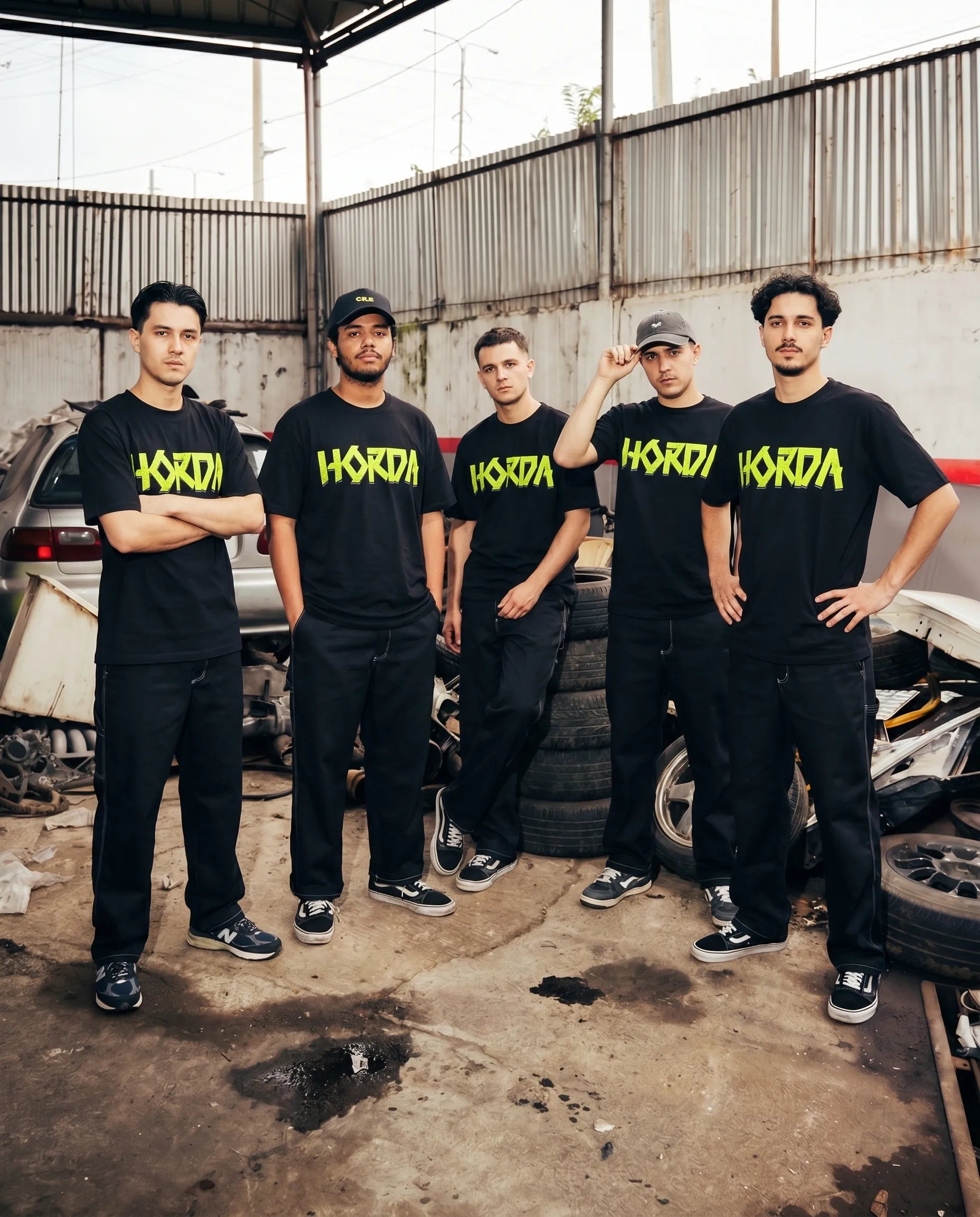 T-Shirt Tapeflow Black Boxy Fit 220 GSM  Horda Brand Horda Brand