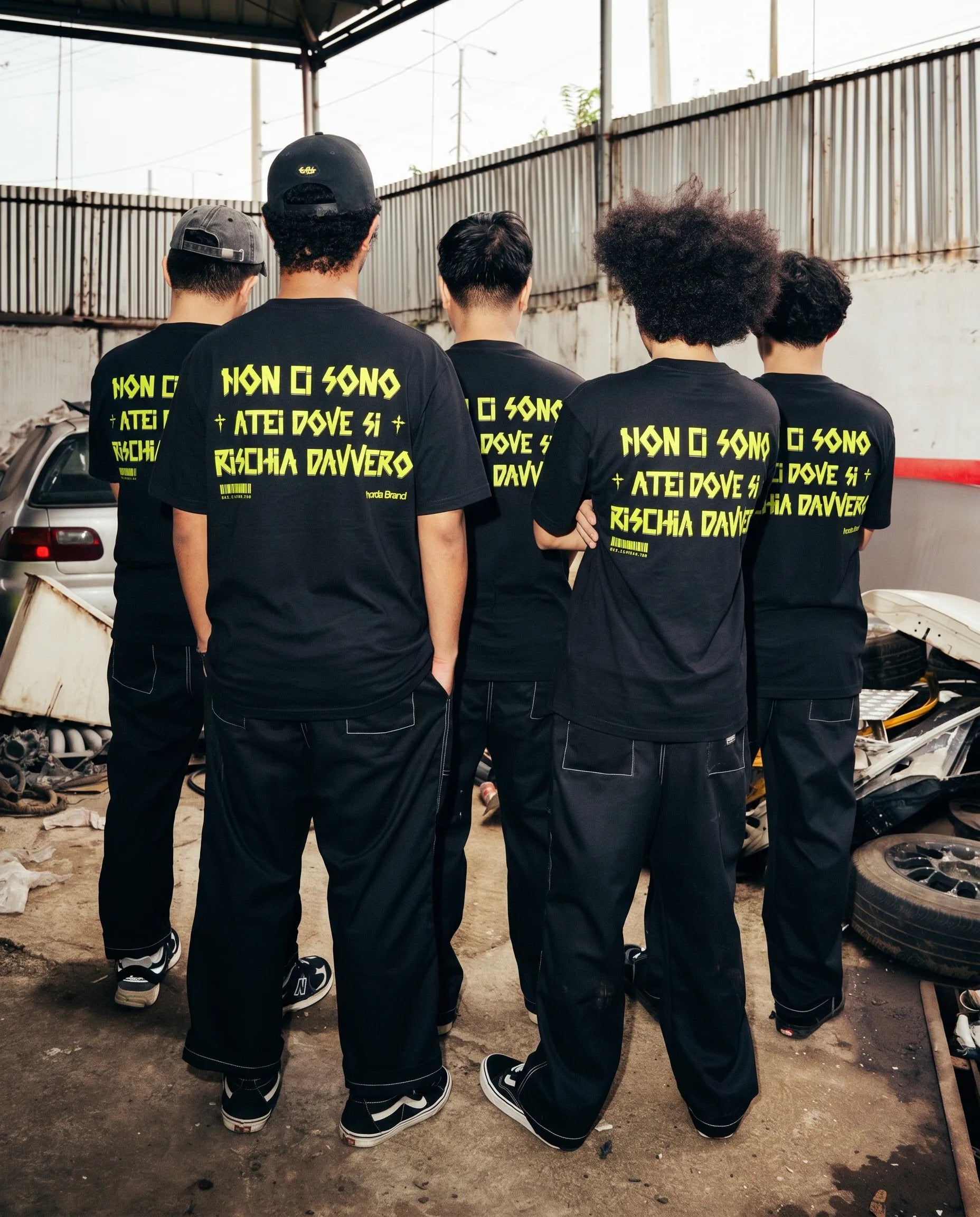 T-Shirt Tapeflow Black Boxy Fit 220 GSM  Horda Brand Horda Brand
