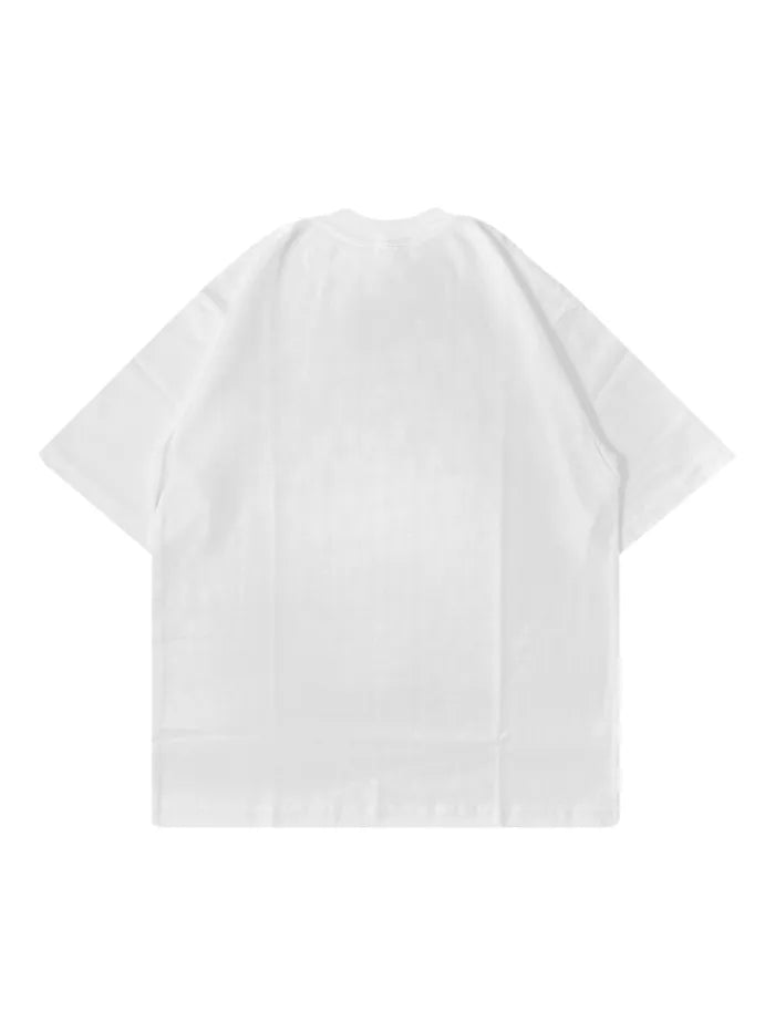 T-Shirt Bianca Boxy Fit Horda x Billis Food Vibes| Made in Italy Horda Brand Streetwear