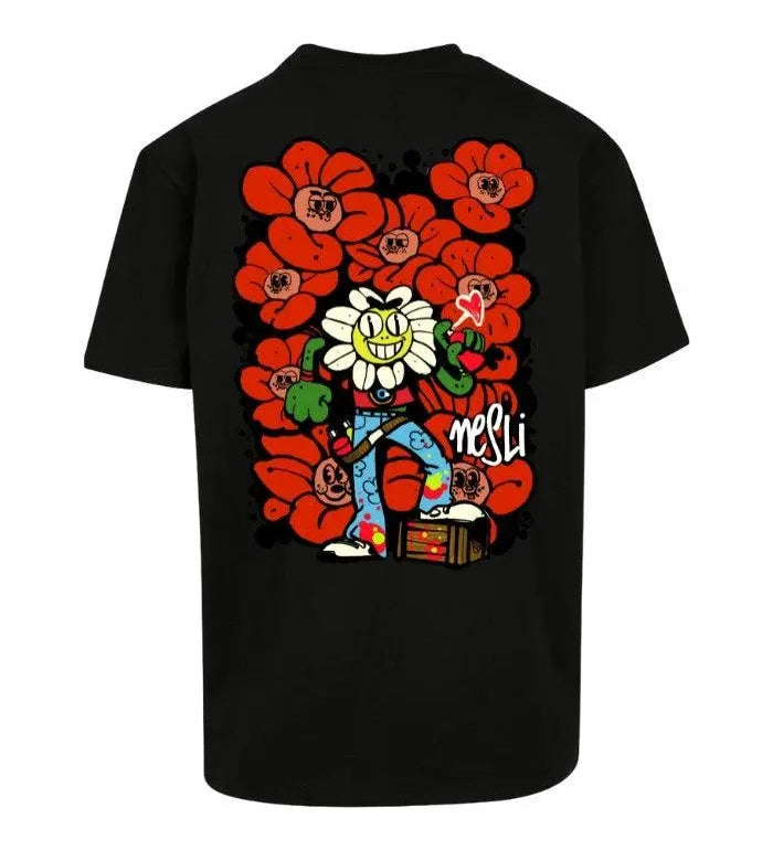 T-shirt 100% cotone in collaborazione tra Horda Brand e Nesli nera - Horda Brand Streetwear