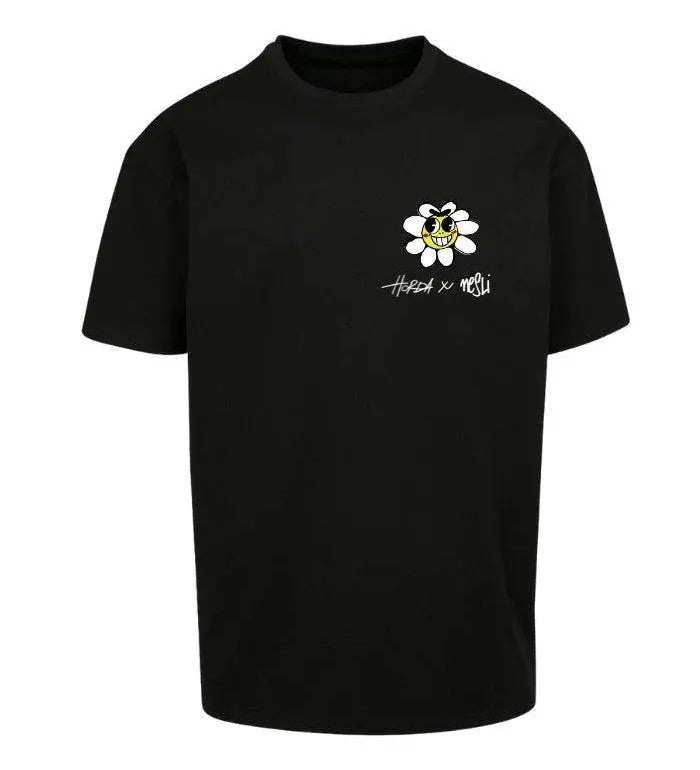 T-shirt 100% cotone in collaborazione tra Horda Brand e Nesli nera - Horda Brand Streetwear