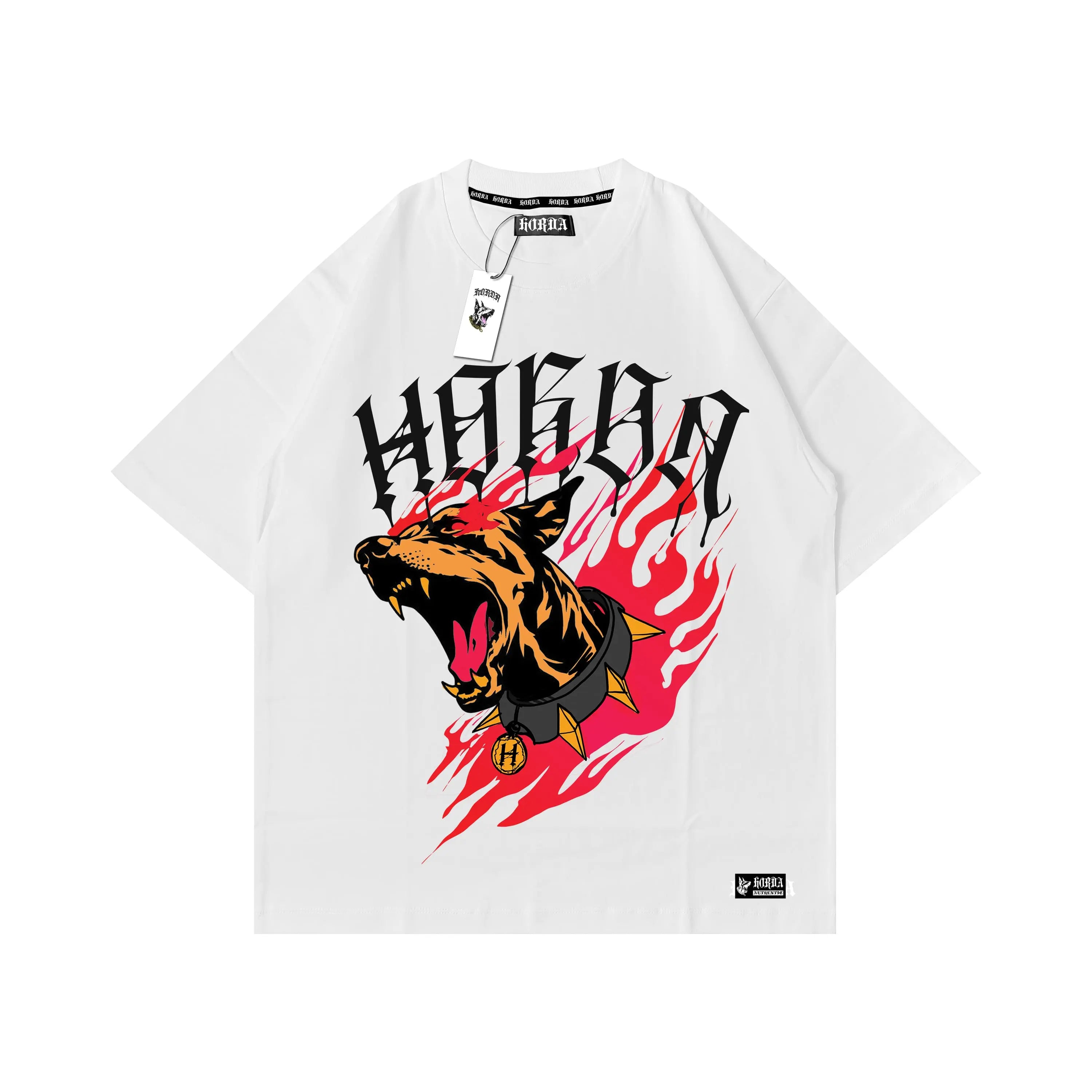 T-shirt Boxy Fit 100% Cotone Horda Brand Dobermann urban clothing Horda Brand Streetwear