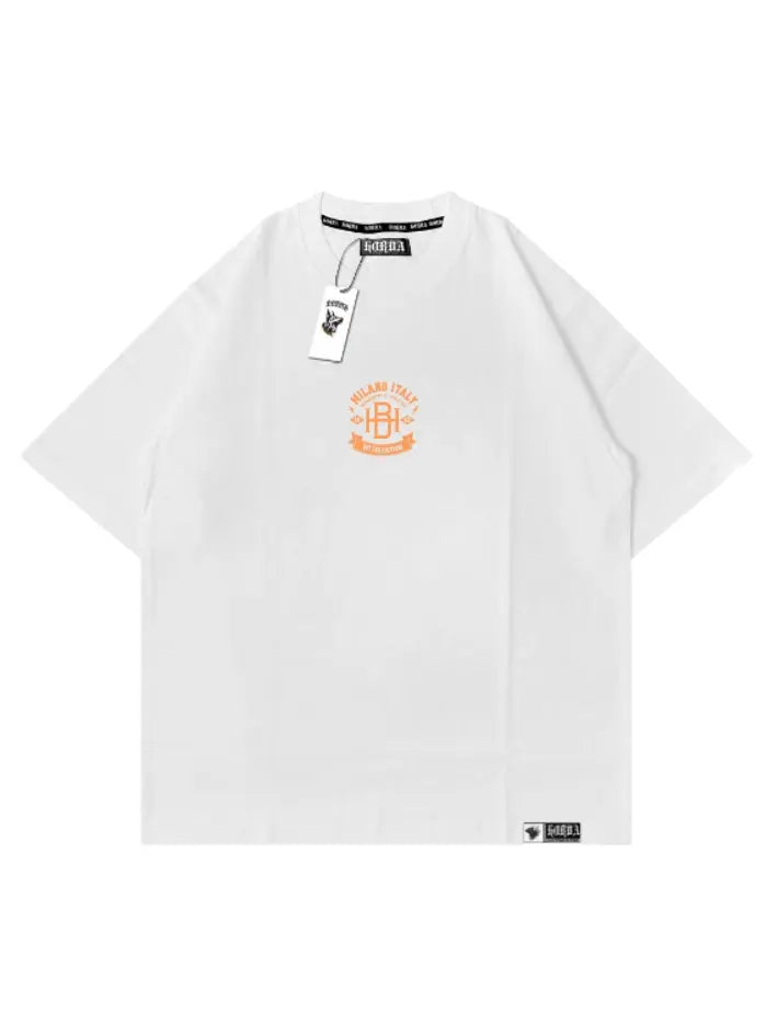 T-shirt Boxy Fit 100% Cotone Resistente Streetwear Italiano - College Horda Brand Streetwear
