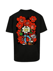 T-shirt 100% cotone in collaborazione tra Horda Brand e Nesli nera - Horda Brand Streetwear