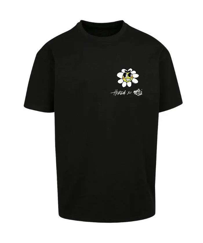 T-shirt 100% cotone in collaborazione tra Horda Brand e Nesli nera - Horda Brand Streetwear
