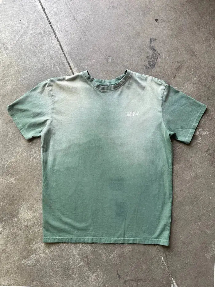 T-shirt Regular Fit "ECHOES" Vintage Green Horda Brand