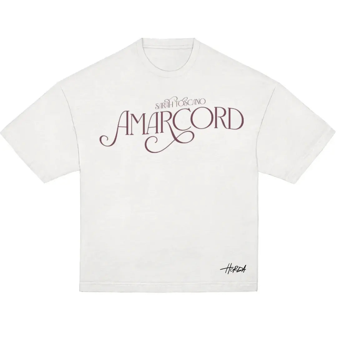 T-shirt Sarah Toscano 100% Cotone Horda per Sanremo " Amarcord" Horda Brand