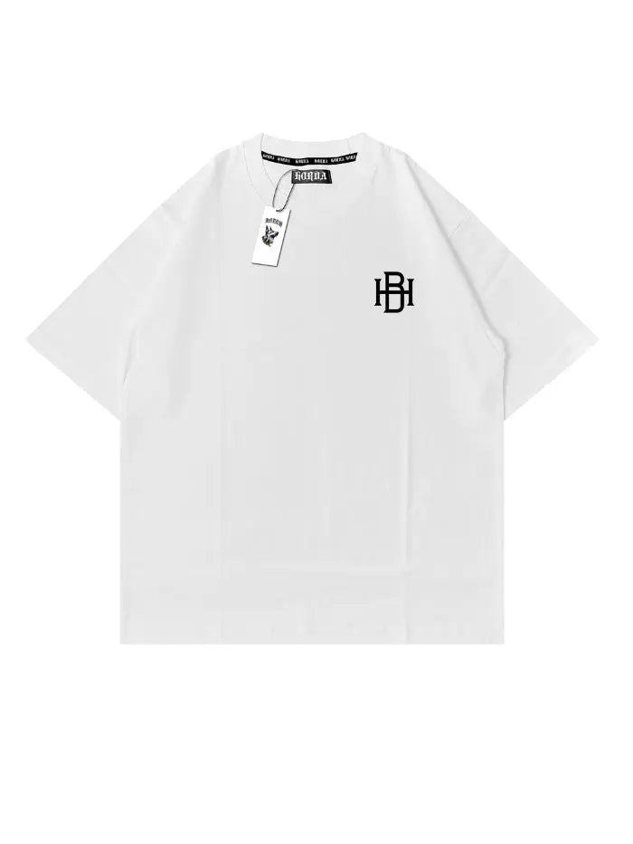 T-shirt Signature Boxy Cotone Italiano Comfort e Stile Horda Brand Streetwear