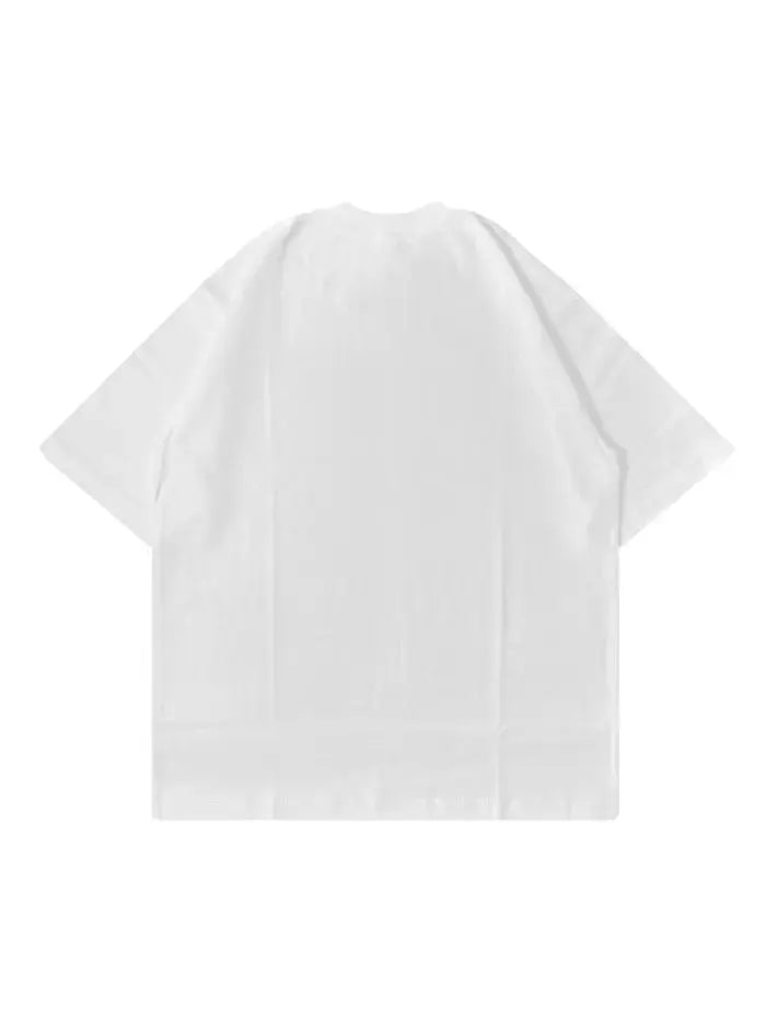 T-shirt Boxy Fit 100% Cotone Resistente Streetwear Italiano - College Horda Brand Streetwear