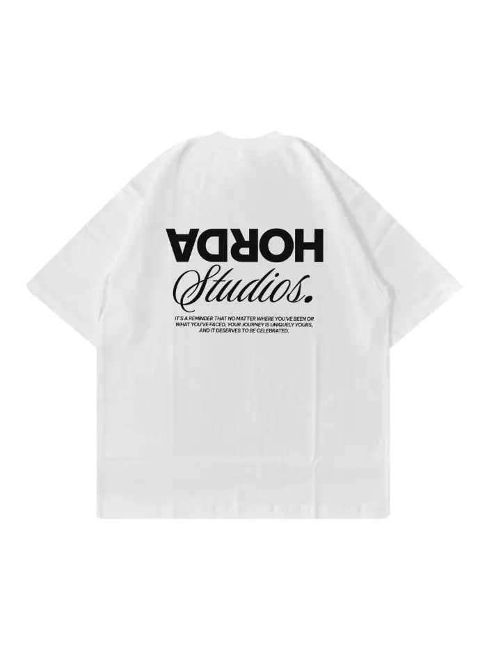 T-shirt "Reverse" 100% Cotone Vestibilità Oversize Made in Italy Horda Brand Streetwear