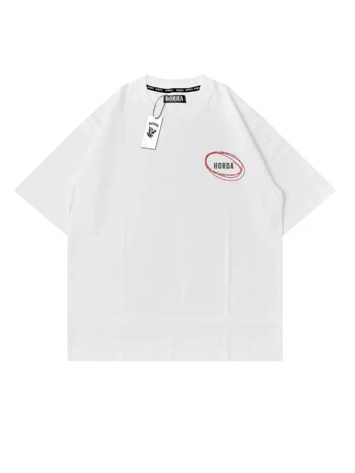 T-shirt "Vibes" Boxy Fit 100% Cotone Prodotta in Italia Horda Brand Streetwear