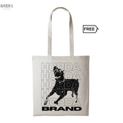 T-shirt signature 100% cotone nero Horda Brand Streetwear
