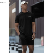 T-shirt signature 100% cotone nero Horda Brand Streetwear