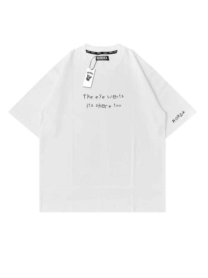T-shirt unisex 100% cotone The Eye Wants - Horda Horda Brand Streetwear
