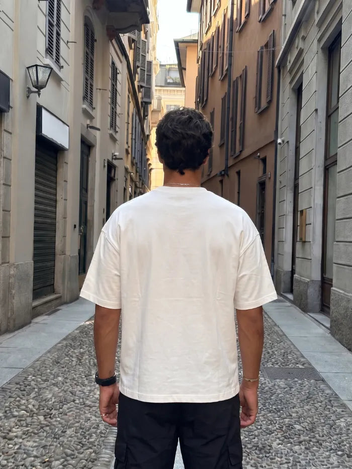 T-shirt Bianca Boxy Fit 200gsm "First Line" - Horda Brand Horda Brand