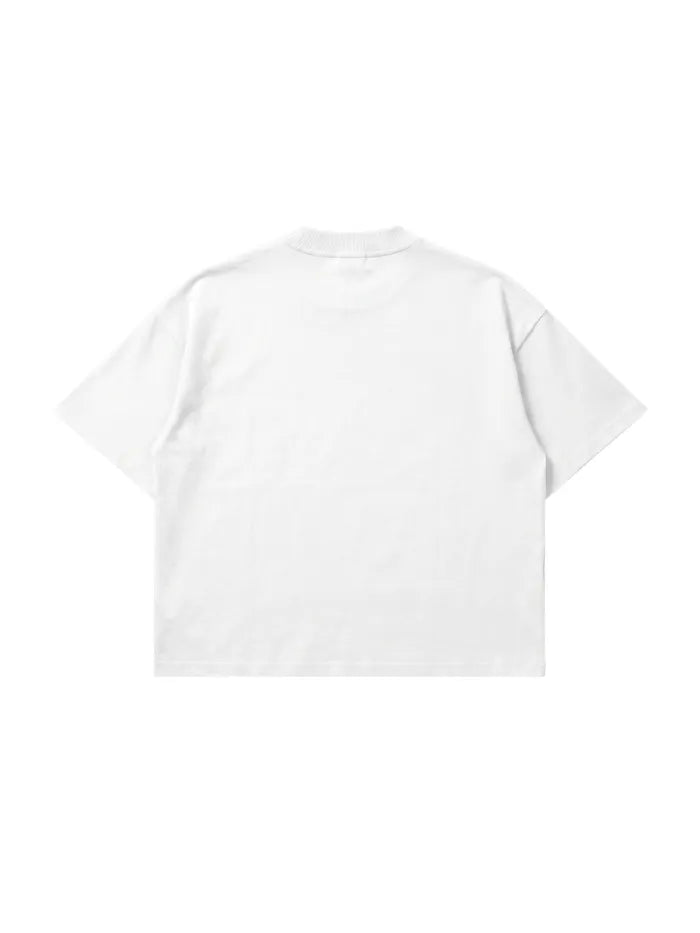 T-shirt Bianca Boxy Fit "Saved" 200gsm Made in Italy | Horda Brand Horda Brand Streetwear
