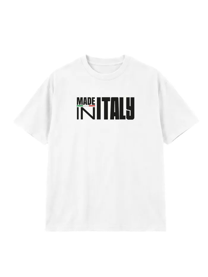 T-shirt Bianca Regular Fit Horda x BYP 200g – Made in Italy Horda Brand Streetwear