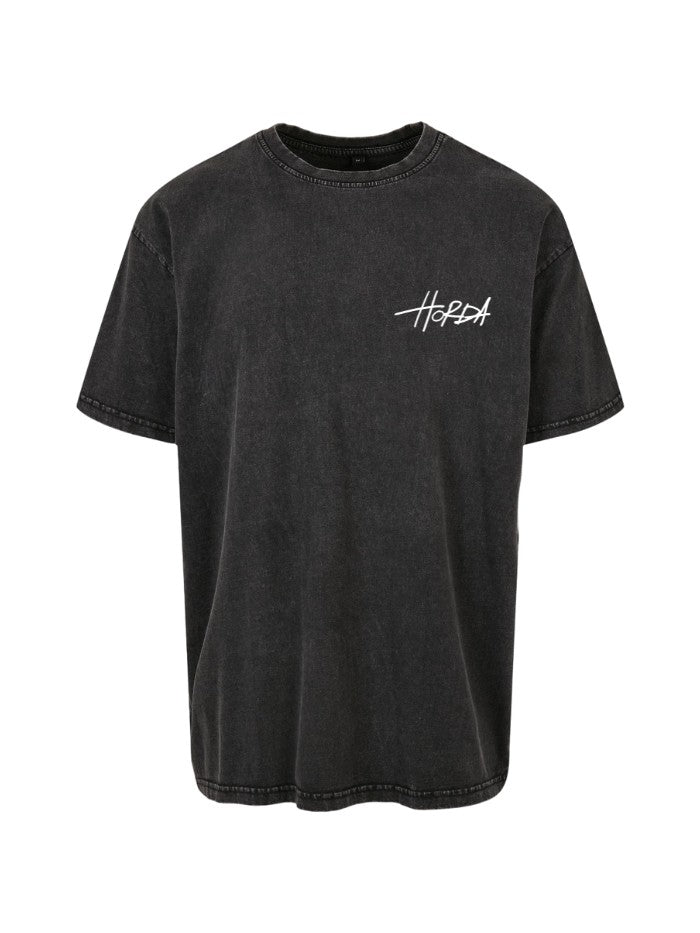 T-shirt Horda Brand Rose Black Washed - Horda Brand