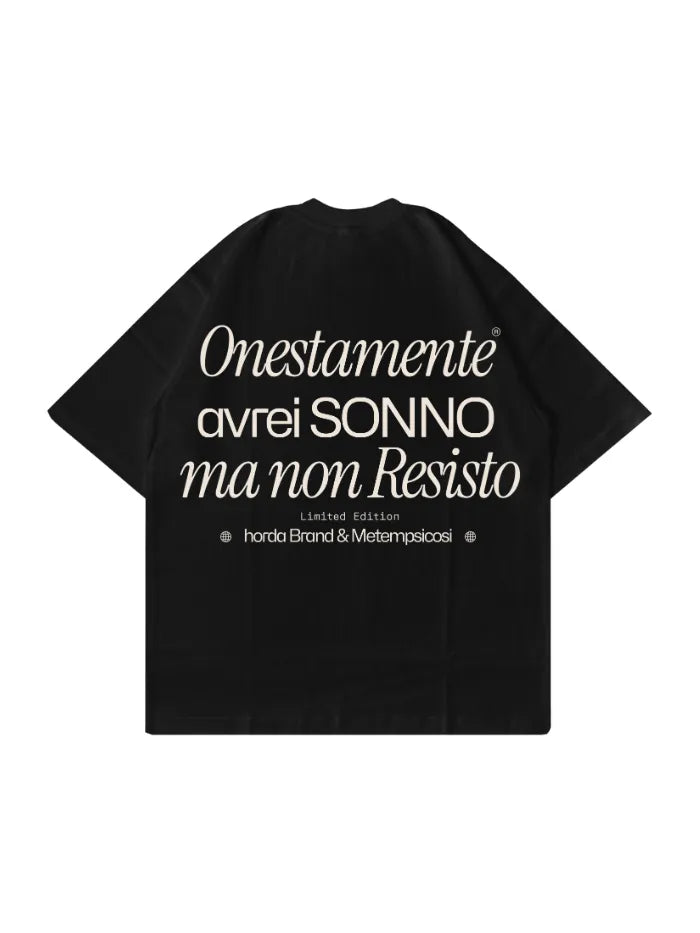 T-shirt Nera 200 Grammi Horda & Metempsicosi Horda Brand Streetwear
