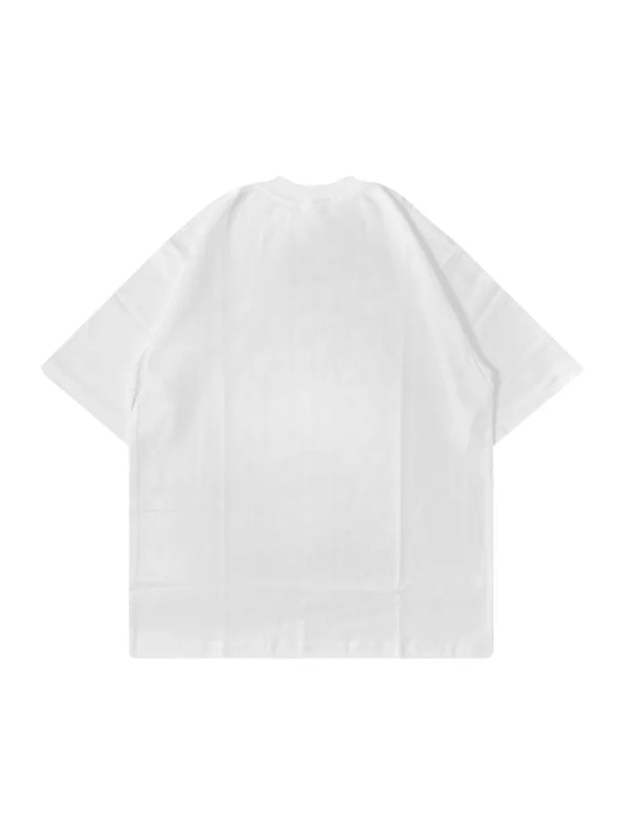 T-shirt Oversize "Loud" Stampa Rossa | Horda Cotone 200g Horda