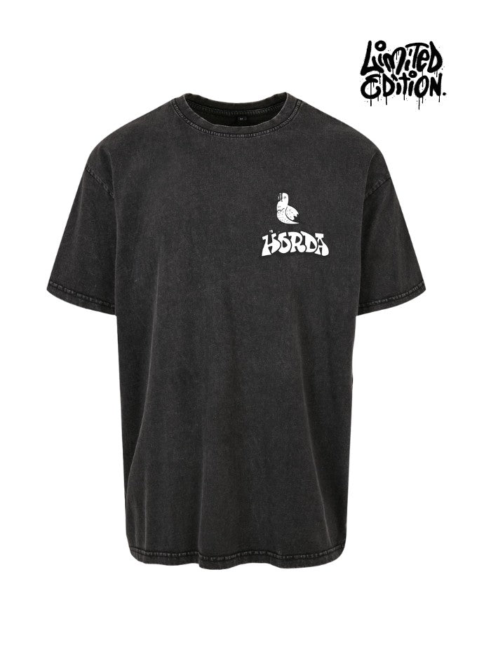 T-shirt Horda Brand Seagull Black Washed - Horda Brand