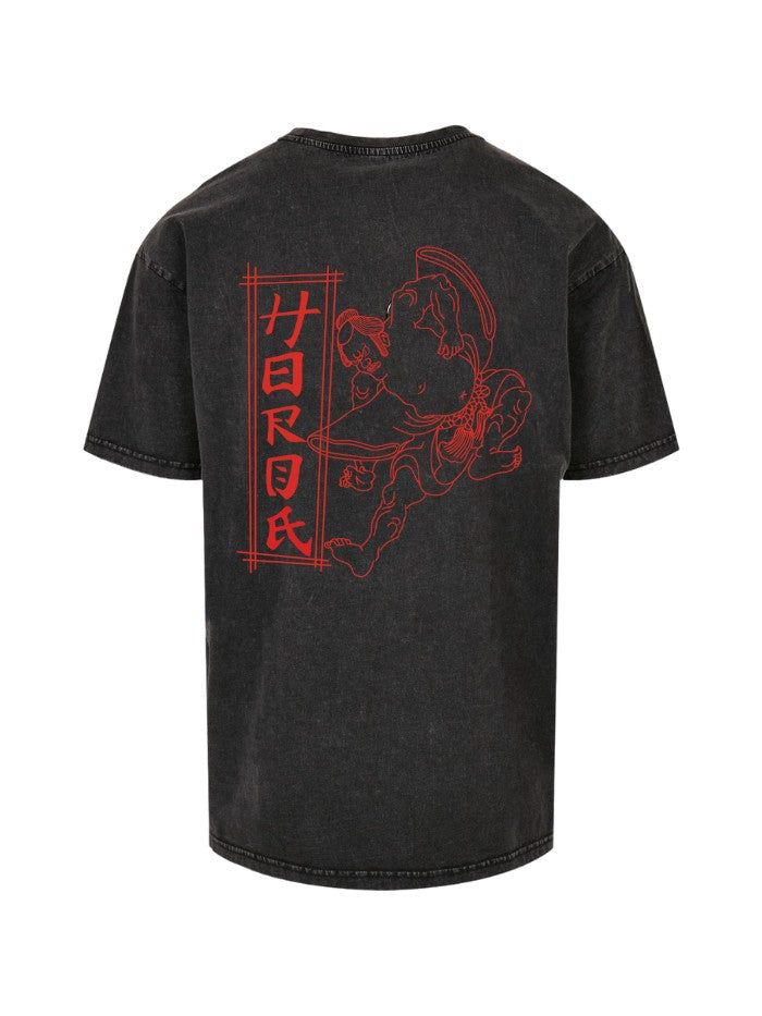 T-shirt Horda Brand Sumo Wrestler Black Washed - Horda Brand