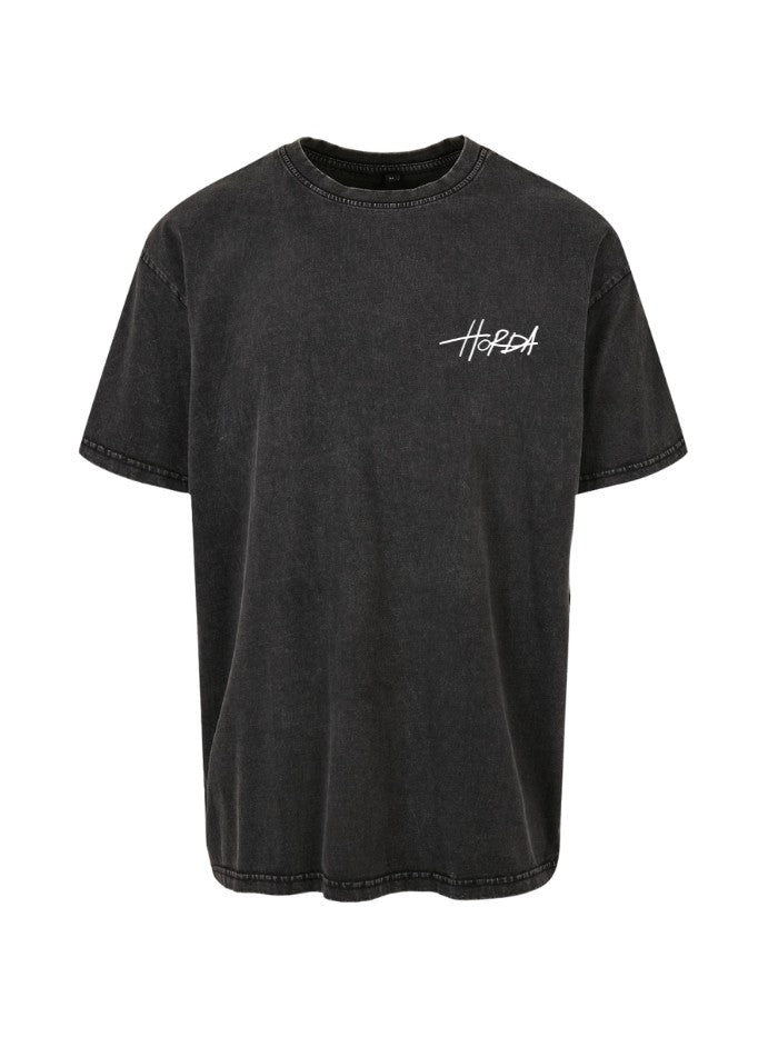 T-shirt Horda Brand Signature Black Washed - Horda Brand