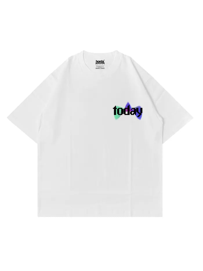 T-shirt bianca No Talk | Boxy Fit 200g Made in Italy – Horda Horda