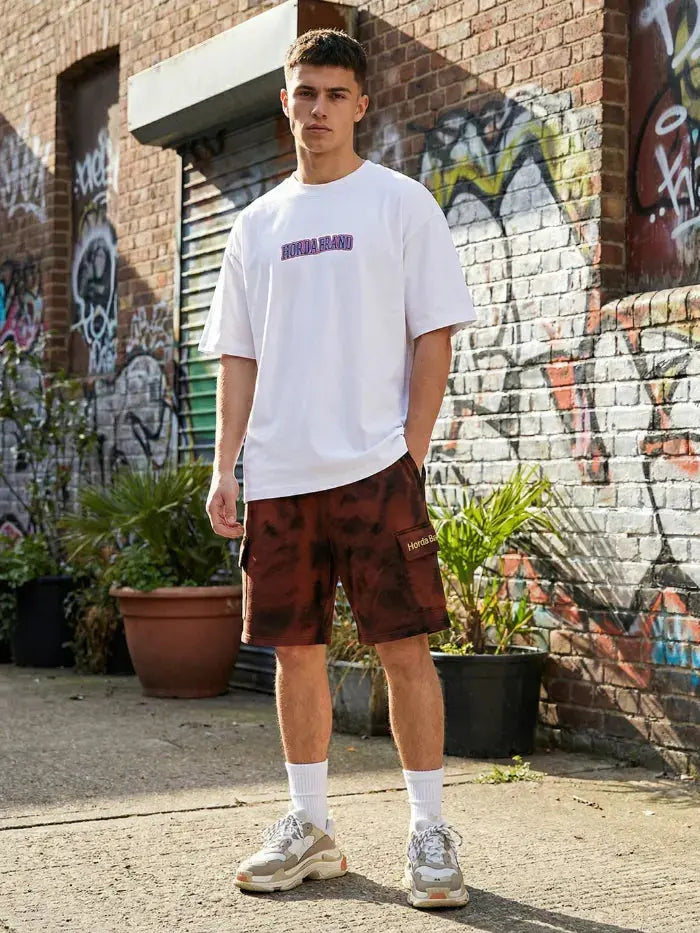 Tuta Horda Brand Shorts Cargo Corrosion 100% Cotone Horda Brand