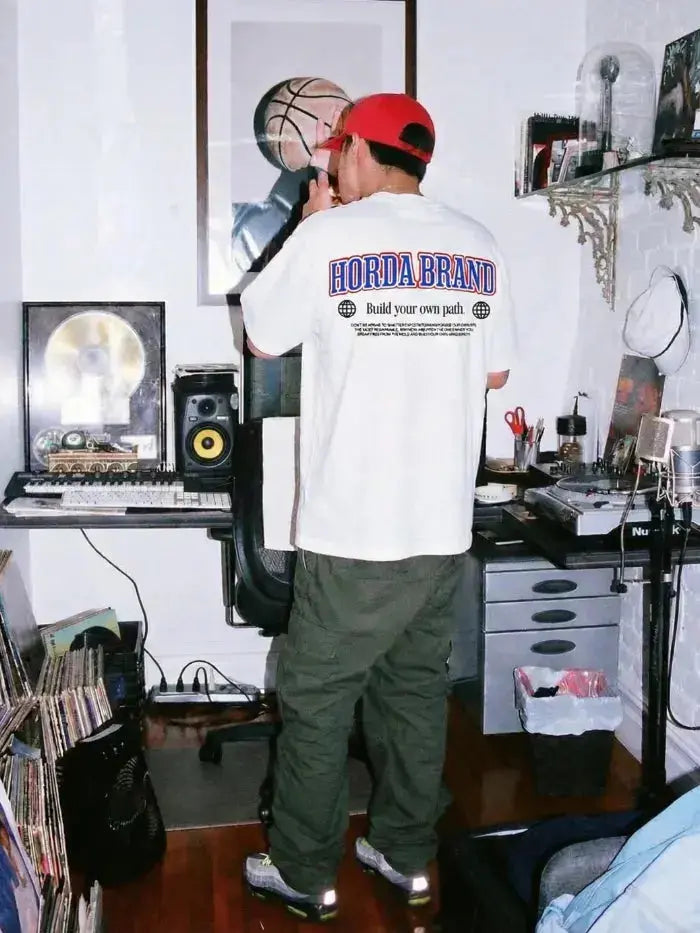 VOID T-Shirt Bianca 100% Cotone Made in Italy Horda Brand