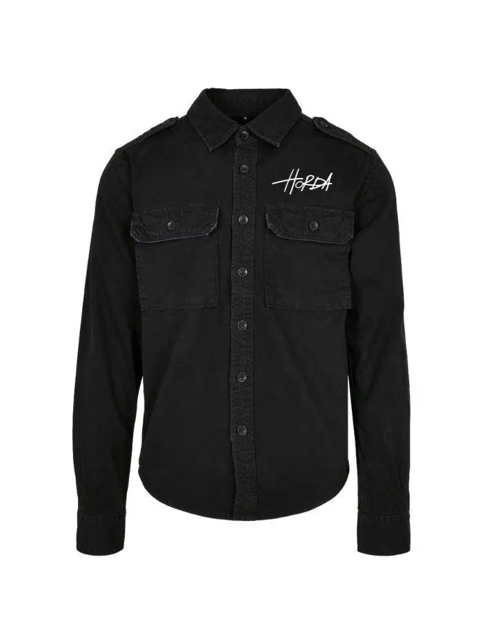 Camicia 100% cotone nero bomb - Horda Brand Streetwear