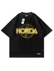 t shirt design Nera 100% cotone Y2K Yellow - Horda Brand Streetwear
